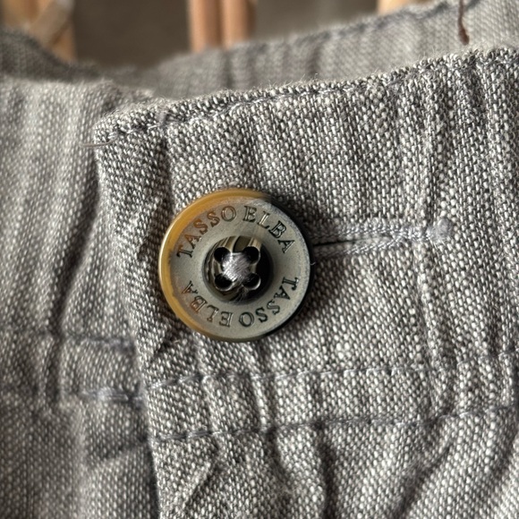 Tasso Elba Island Linen Pants XL Flat Front Drawstring Trouser Gray - Picture 3 of 15